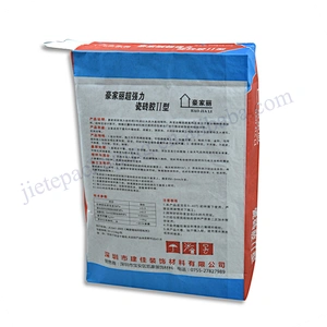 Customized stand up multilayer kraft paper 20kg cement packaging bag for mortar,tile adhesive,asphalt