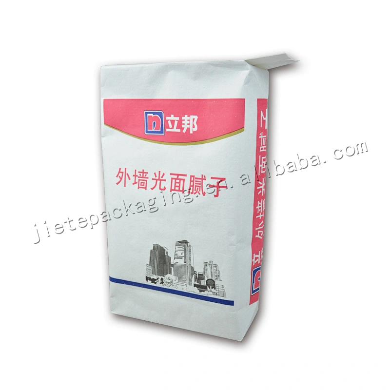 High quality stand up multi-layer kraft paper cement packaging bag for gypsum, lime
