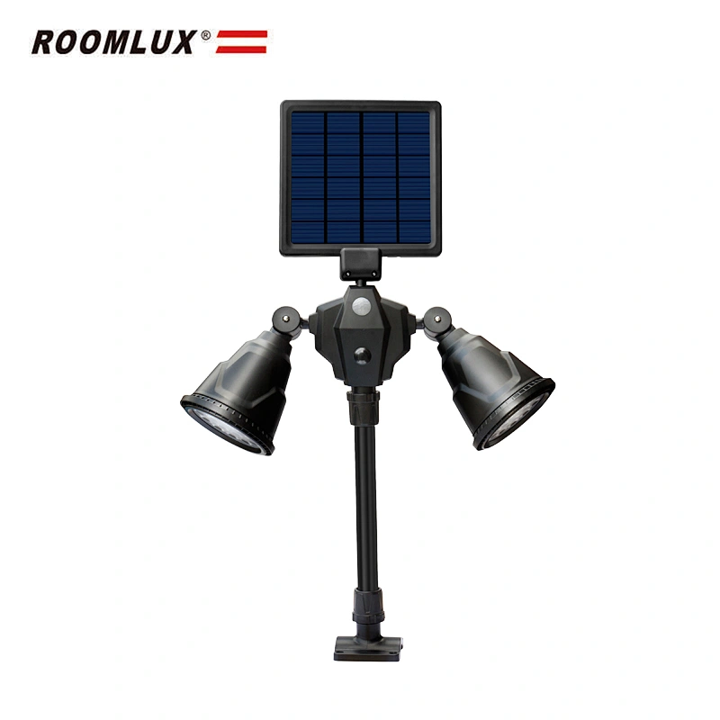 led Solar Double Spotlight , Motion Sensor Solar lights 36 LED Dual head 360-Degree outdoor garden Yard