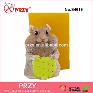 S4619 Hamster mold for soap Food grade silicone soap mold silicone animal mold