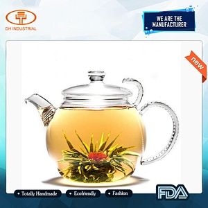 2018 wholesale glass tea pot fancy tea pot mini tea pot