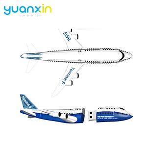 Custom Airplane Usb Stick High Speed Usb Flash Soft Pvc Memory Stick