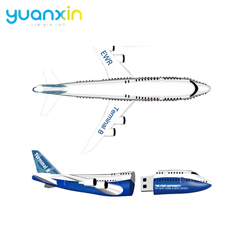 Custom Airplane Usb Stick High Speed Usb Flash Soft Pvc Memory Stick
