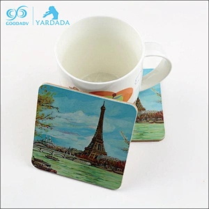 Souvenir gift for the Eiffel Tower custom Eiffel coaster cork mdf coaster