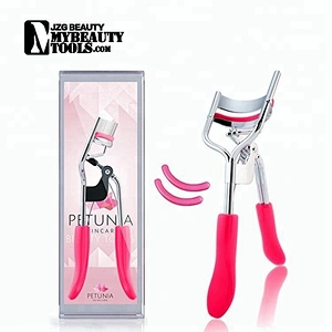 Stainless steel heated salon eyelash curler