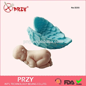 Decorative silicone wing shaped soap mold