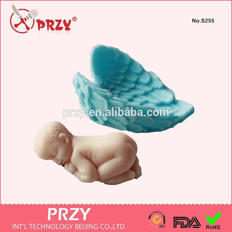 Decorative silicone wing shaped soap mold