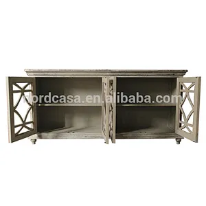 Vintage American Style Distressed living room cabinet