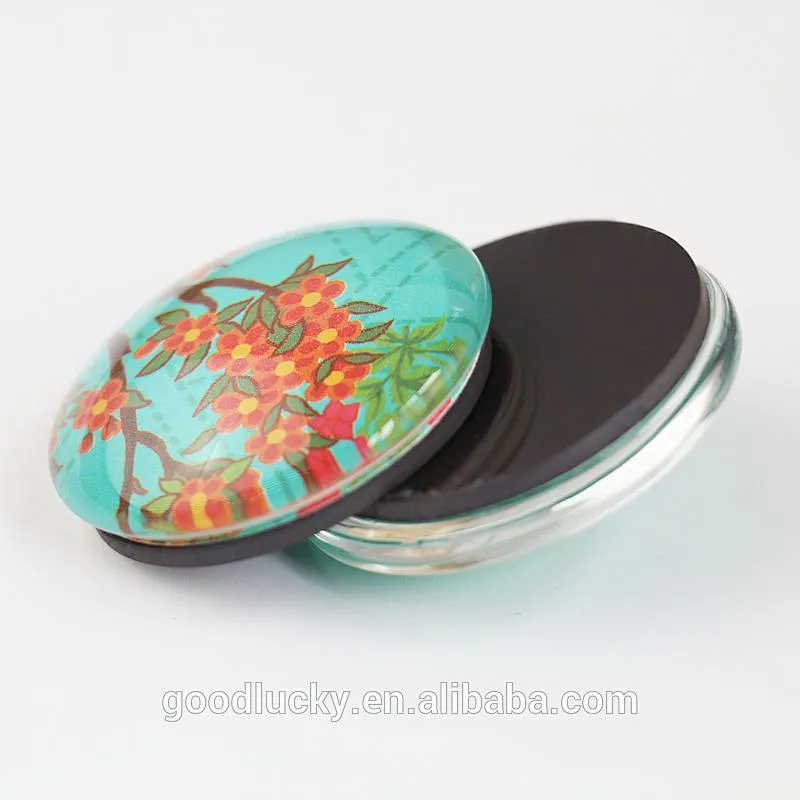 Souvenir gifts tourist custom Glass Crystal fridge magnet for 3D