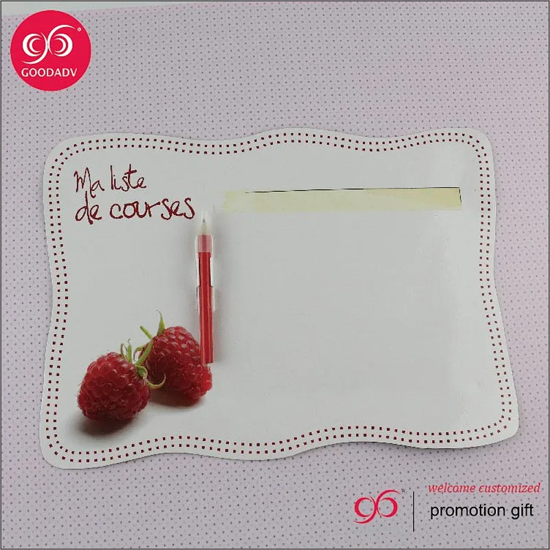 Paper strawberry printing refrigerator magnet memo board
