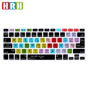 Dropship Custom Waterproof after effects keypad skin Silicone Shortcuts Keyboard Skin For Macbook Air 13'' Cover
