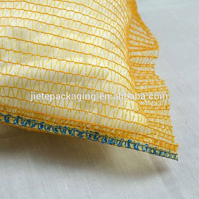 Video, Yellow fruit use PE mesh net bag for packing onion, orange