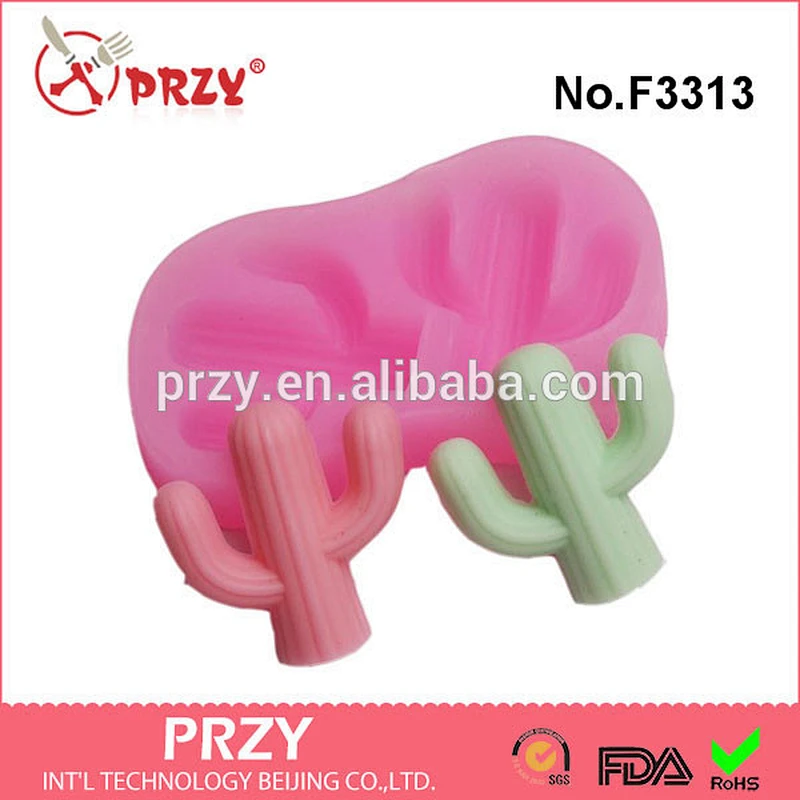 F3313 Cactus Silicone Mold Form For Clay Mold Silica Gel Fondant Cake Mould Wholesale