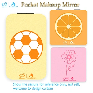 Rectangular cute girls make-up mirror, fashion, portable folding mirror, high quality custom design.