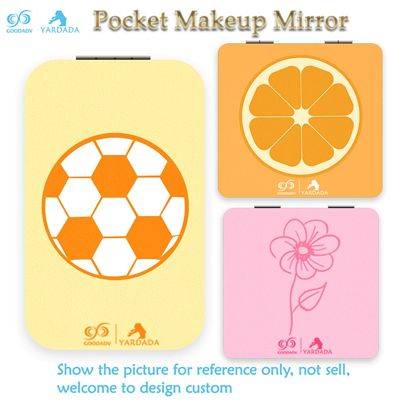 Rectangular cute girls make-up mirror, fashion, portable folding mirror, high quality custom design.