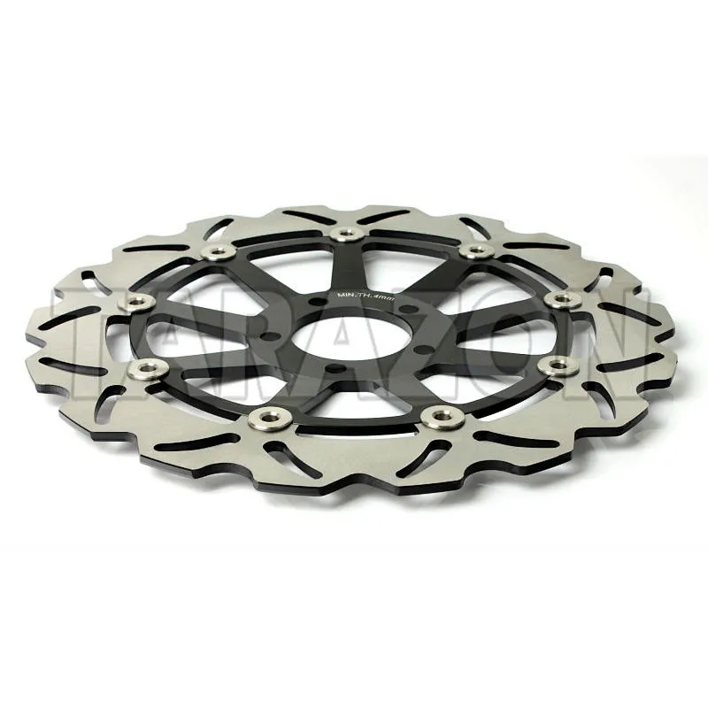 Wave floating steel motorcycle brake disc for KAWASAKI ZX7R NINJA 750CC
