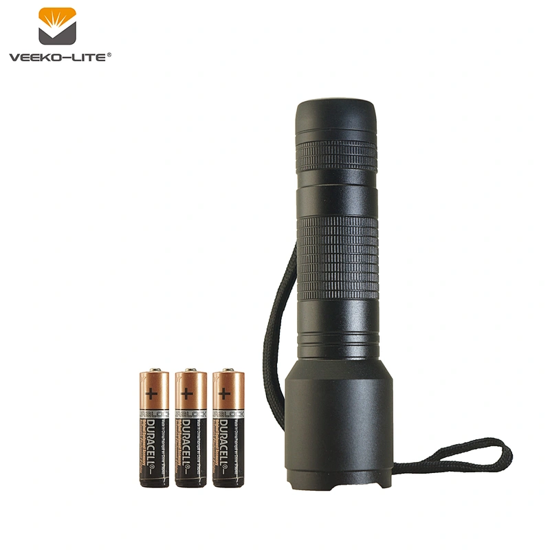 2018 HOT SALE 3AAA BATTERY 300 LUMENS  LED DIMMABLE ALUMINIUM FLASHLIGHT TORCH