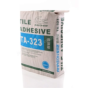 Wholesale Multi-layer kraft paper block bottom cement bag 25kg 50kg for packing gypsum powder mortar