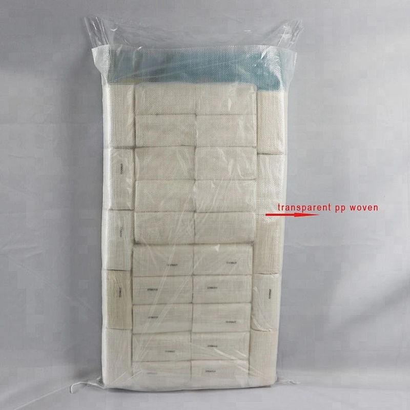 25kg plastic fertilizer packaging bags, 25kg transparent pp woven bag dimension