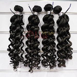 Large Stock 100% unprocessed Brazilian Loose Curly Hair Weave Bundles