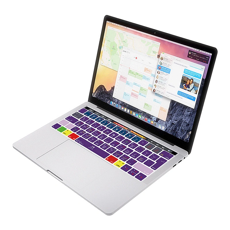 Diy Promotion Logic Pro X Shortcuts keyboard Skins Soft Tpu keyboard skin Dust cover For macbook  keyboard A1706 A1707 touch bar