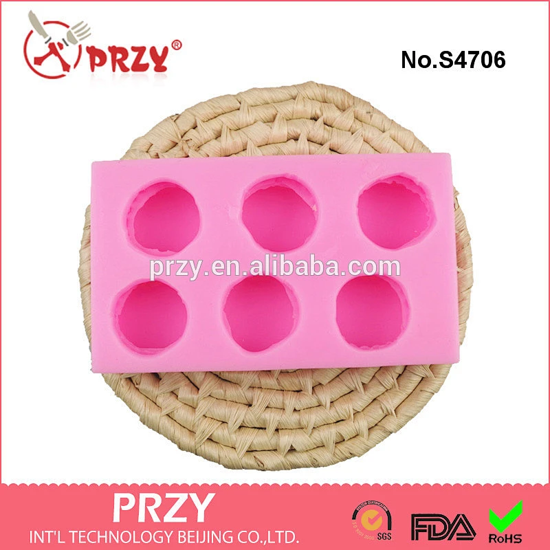 6 cavity macaron soap mold silicone mold for soap FDA silicone soap mold