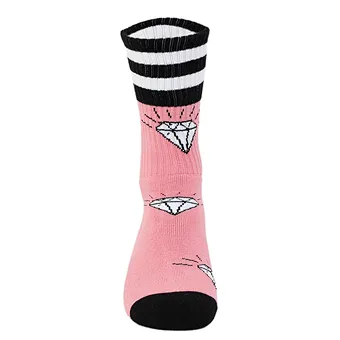 Women's Fashion Design Athletic Skateboard Cartoon Jacquard Teenager Cotton Socks