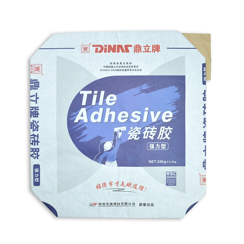 20kg cement, adhesive kraft paper bag size with valve port