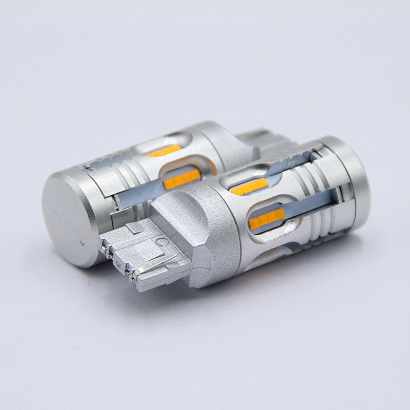 キャンバス熱い販売T20 28smd * 2020 csp自動車車のブレーキライトターンランプledミニライト25ワット