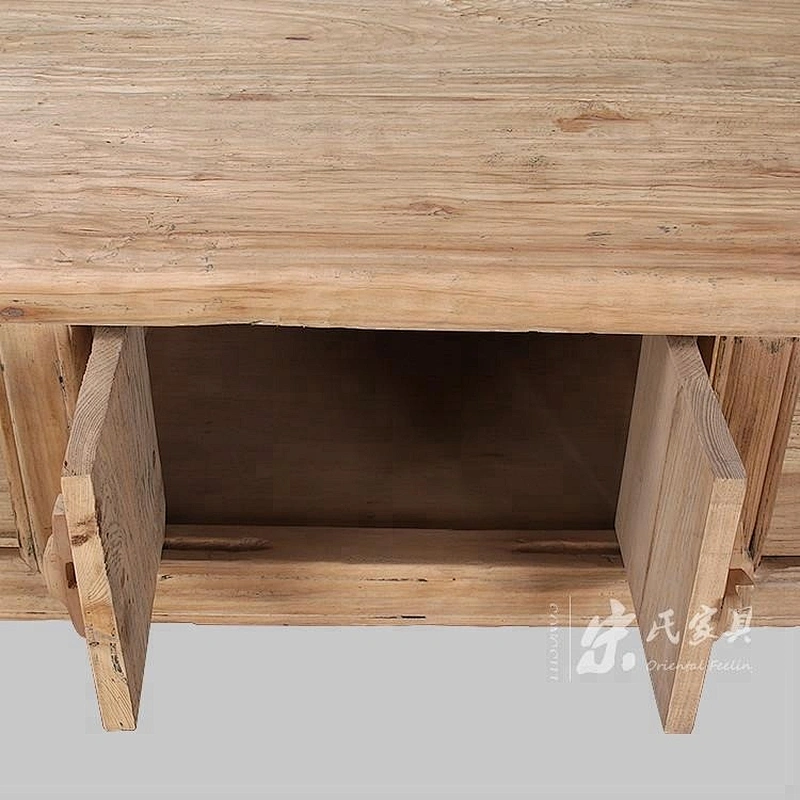 wholesale rustic reclaimed solid wood pine console table furniture