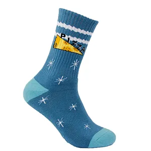 men's fashion cotton design athletic skateboard socks custom