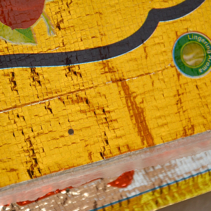 Custom pp woven laminated foil film pp woven rice bag 10kg