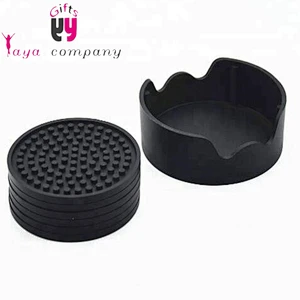 Eco-Friendly Stocked Silicone Cup Coaster