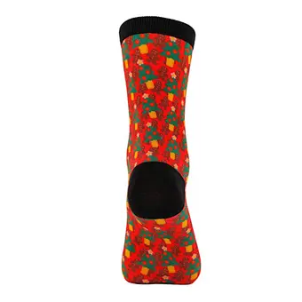High Technique Digital Printing Crew Sock Christmas Bamboo casual Style  Fashion haqppy Sock  Women