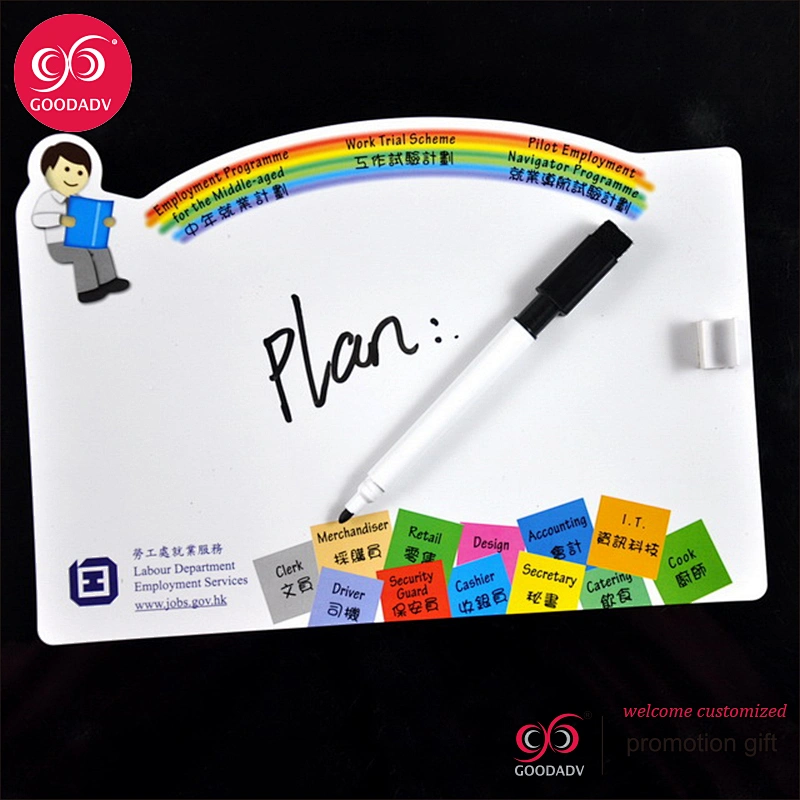 Round cartoon refrigerator message kids erasable whiteboard marker custom design only