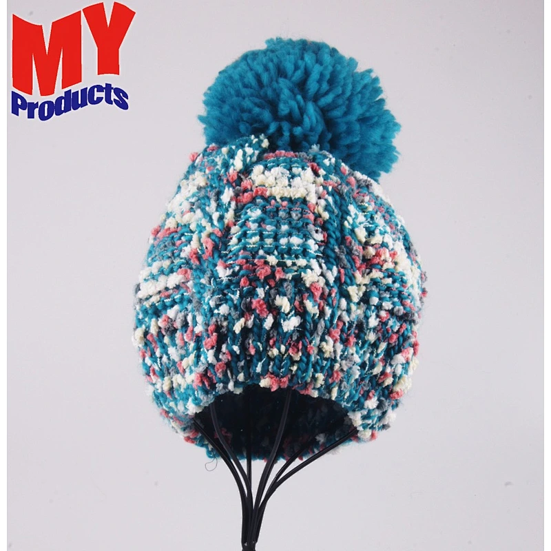 Winter Hat Knitted Beanies Wholesale Knit bling beanie hat camping hiking hat