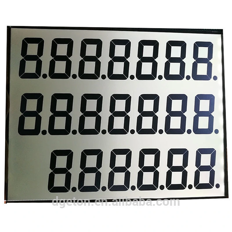 High quality 12 digits 7 segment LCD display OEM factory