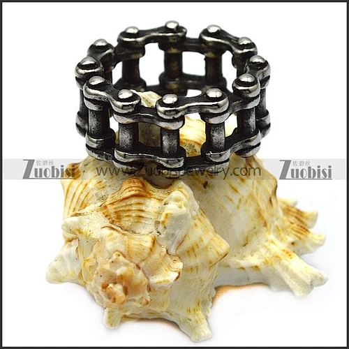 silver stainless steel bicycle chain ring for riders in style