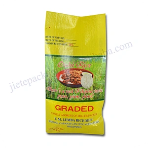 New material pp woven fabric basmati rice packaging bag for wheat,oats
