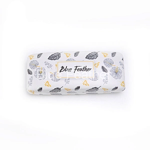 Glasses spectacle eyewear case with Eco friendly PU material and custom logo