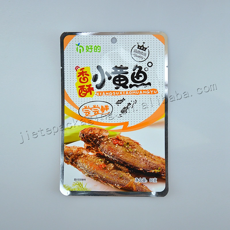 High quality customized plastic foil film vacuum food bag for snack cheap