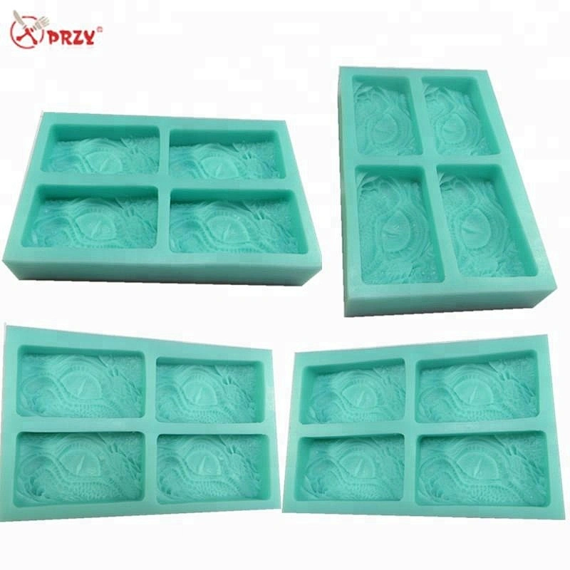 Dragon eyes 4 Cavities Soap molds Ice mould dragon pattern Cake baking mold silicone