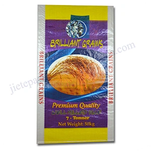 Bopp laminated pp woven grain bag 50 kg for rice, flour,feed,bean,bran,corn,fertilizer