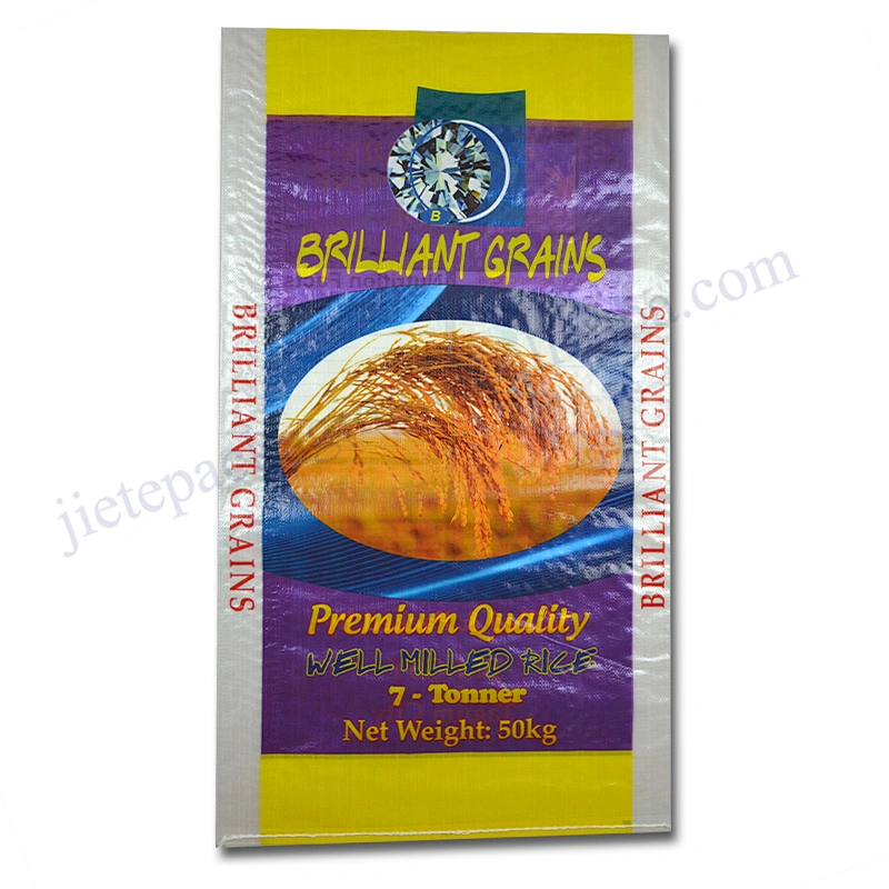 Bopp laminated pp woven grain bag 50 kg for rice, flour,feed,bean,bran,corn,fertilizer