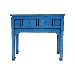 chinese antique & recycled wood oriental furniture, console table in living room