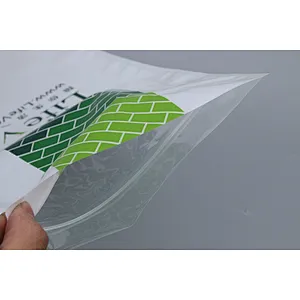 PE self-styled white transparent bag for home use