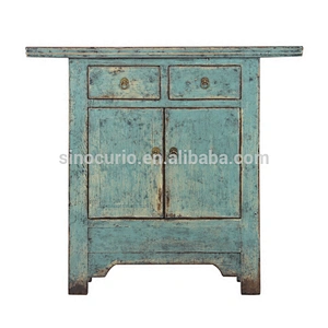 2017 Chinese antique popular style hot sale two drawer two door cabinet