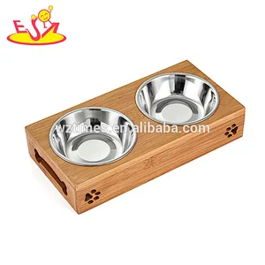 Wholesale characteristic training wooden electronic cat feeder for animals W06F057