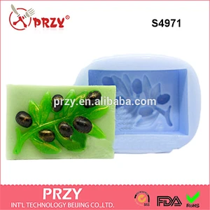 Olive Branch 3D silicone handmade soap mold silicone mould -S4971