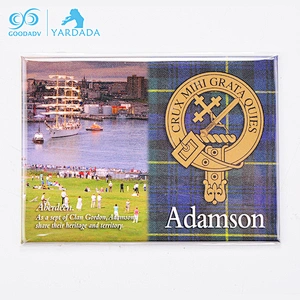 Custom tourism printing souvenirs gifts rectangle fridge magnet